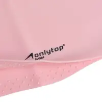 Шапочка для плавания взрослая ONLYTOP, для длинных волос, силиконовая, обхват 54-60 см, розовая