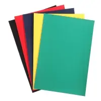 Набор бумаги бархатной А4, 5 листов, 5 цветов, плотность 110 г/м&sup2;