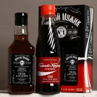 Подарочный набор мужской: гель для душа виски и кола 2 шт х 250 мл, Чистое счастье Подарочный набор мужской: гель для душа виски и кола 2 шт х 250 мл, Чистое счастье