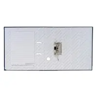 Папка-регистратор А4, 70 мм, &laquo;Бизнес&raquo;, собранная, синяя, пластиковый карман, металлический кант, картон 2 мм, вместимость 450 листов