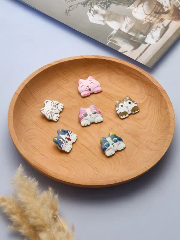 Брошь &laquo;Котёнок&raquo;, озорной, МИКС в серебре