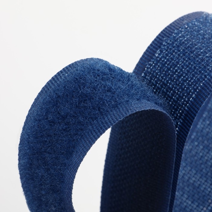 Липучка, 20 мм × 25 ± 1 м, цвет тёмно-синий Липучка, 20 мм × 25 ± 1 м, цвет тёмно-синий