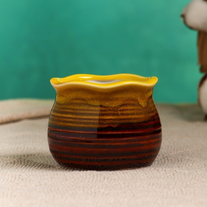 Горшок "Бочонок" МИКС, 6х7см