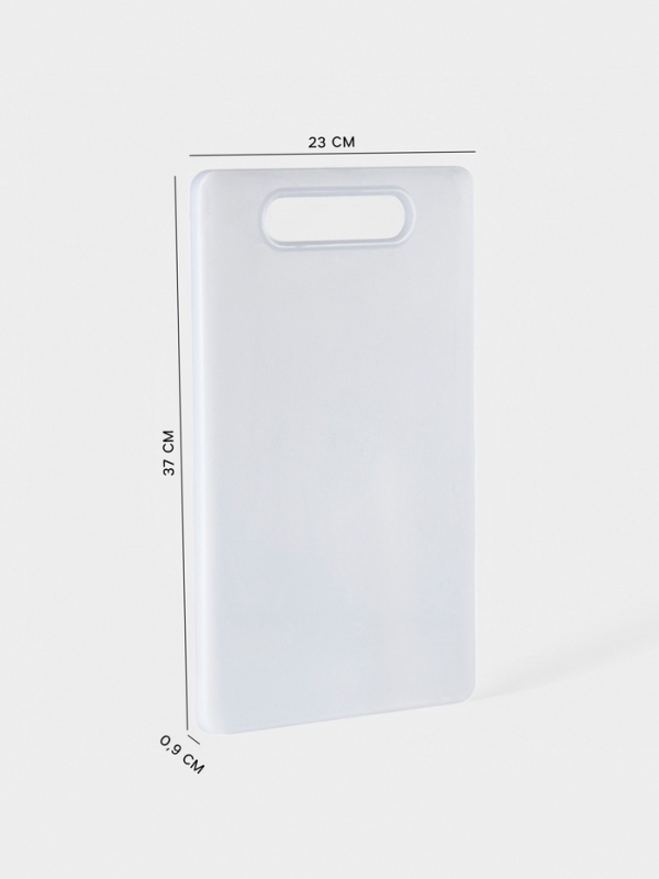 Доска разделочная Доляна «Бастерн», пластик PP, 37×23×0.9 см, белая