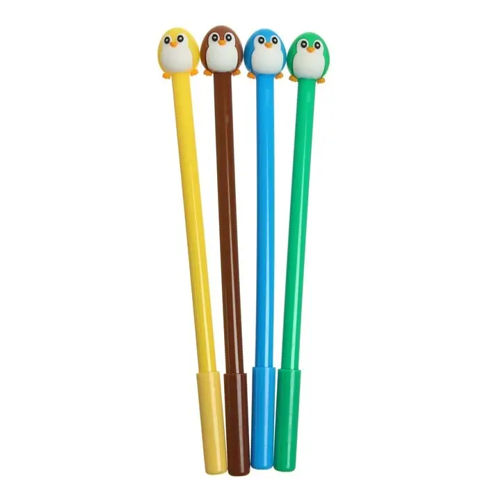 Ручка - прикол гелевая «Пингвин», МИКС Ручка - прикол гелевая «Пингвин», МИКС