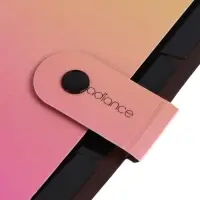 Папка А4 Radiance, 5 отделений, 600 мкм, на кнопке, жёлтый/розовый градиент