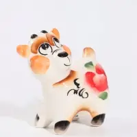 Фигурка фарфоровая &laquo;Козлик Богдан&raquo;, гжель, 6.5&times;6&times;3.5 см, МИКС