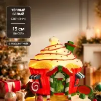 Фигура светодиодная, 13 см, свечение тёплое белое
