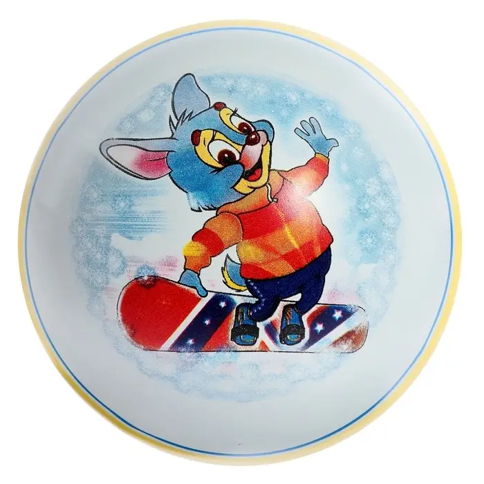 Мяч резиновый, диаметр 15 см, МИКС