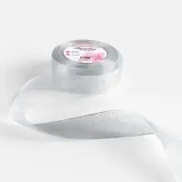 Лента парчовая, 40 мм, 23&plusmn;1 м, цвет серебряный