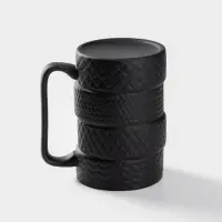 Кружка &laquo;Шины&raquo;, 460 мл, керамика, чёрная