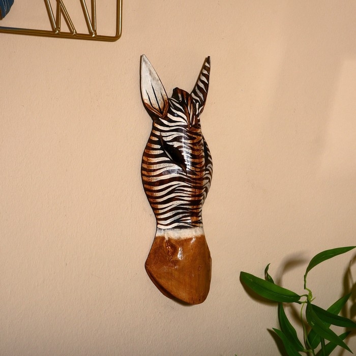 Маска дерево "Зебра" 30х11х4,5 см