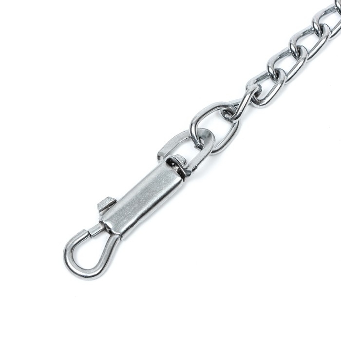 Цепь для привязи собак мелкокалиберная, 1,8 м, толщина проволки 2,5 мм Цепь для привязи собак мелкокалиберная, 1,8 м, толщина проволки 2,5 мм