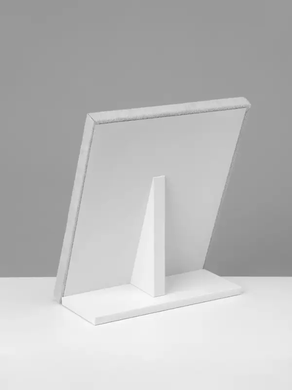 Подставка под кольца QF, 50 мест, флок, 20&times;10&times;25 см, серая