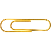 Скрепки Attache омедненные, 28 мм,негофрированные, золотистые, 100 шт/уп
