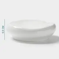 Блюдо Hanna Kn&ouml;vell, 75 мл, d=19.5 см, фарфор, белое