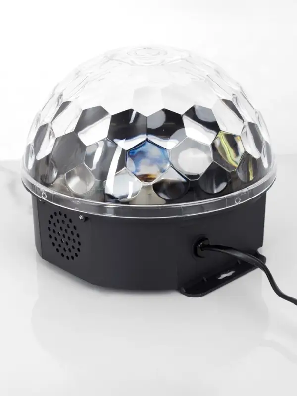 Ночник проектор &laquo;Хрустальный диско-шар&raquo; 17.5 см, динамик, свечение RGB, 220 В