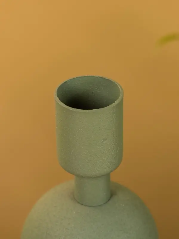 Подсвечник на 1 свечу текстурный "Болотный" с 1 сферой 7,5х7,5х11,5 см