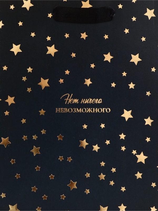 Пакет подарочный вертикальный "Нет ничего невозможного", 18 х 23 х10 см