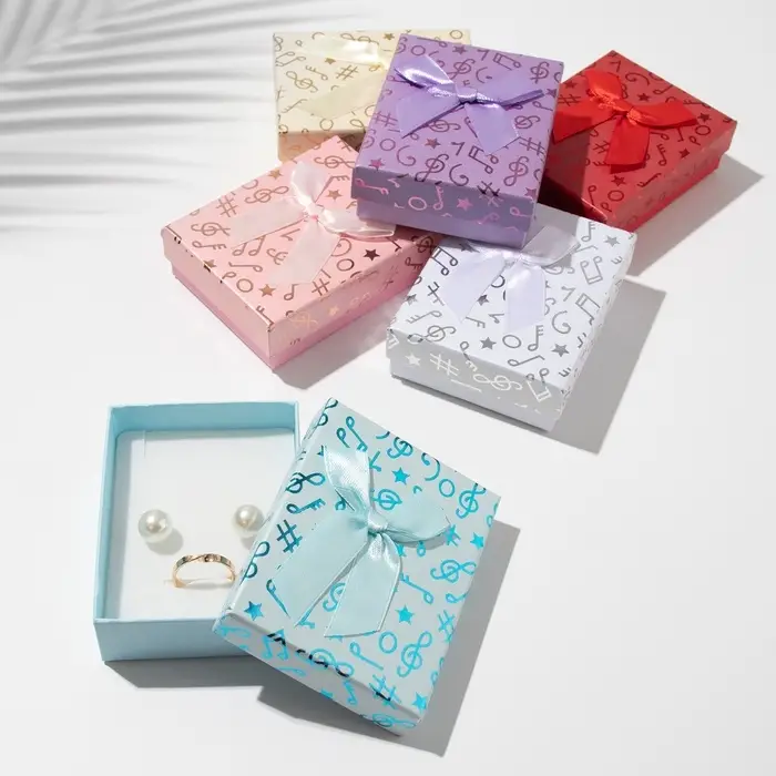 Коробочка подарочная под набор «Музыка», 7×9 (размер полезной части 6.5×8.5 см), МИКС, вставка белая Коробочка подарочная под набор «Музыка», 7×9 (размер полезной части 6.5×8.5 см), МИКС, вставка белая