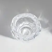Подсвечник стекло на 1 свечу "Бутон. Лёд" прозрачный d=3,5 см 6х6х6 см