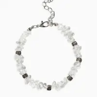 Браслет "Стиляшка" крошка, цвет белый в серебре