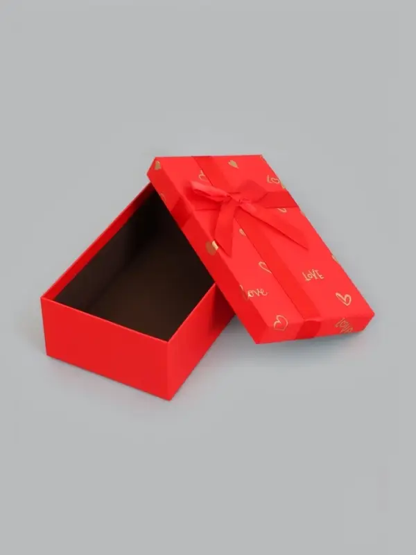 Набор подарочных коробок 3 в 1, с бантом, 23&times;16&times;9.5 см, 21&times;14&times;8 см, 19&times;12&times;6.5 см