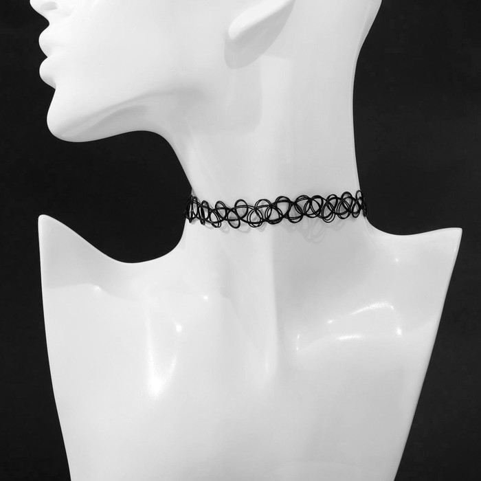 Чокер «Ассорти» плетение, (набор 5 шт.), цвет чёрно-синий, L=30,5 см Чокер «Ассорти» плетение, (набор 5 шт.), цвет чёрно-синий, L=30,5 см