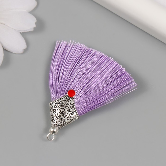 Декор для творчества текстиль Декор для творчества текстиль "Кисть Восток" фиолетовый набор 2 шт 1,6х4,5 см