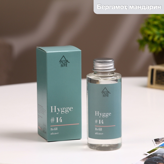 Наполнитель для ароматического диффузора Хюгге #14 Абсент 100 мл Наполнитель для ароматического диффузора Хюгге #14 Абсент 100 мл
