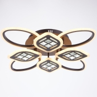 Люстра с ПДУ 1162/8CF LED 160Вт 3000-6000К диммер кофе 70х70х10 см BayerLux