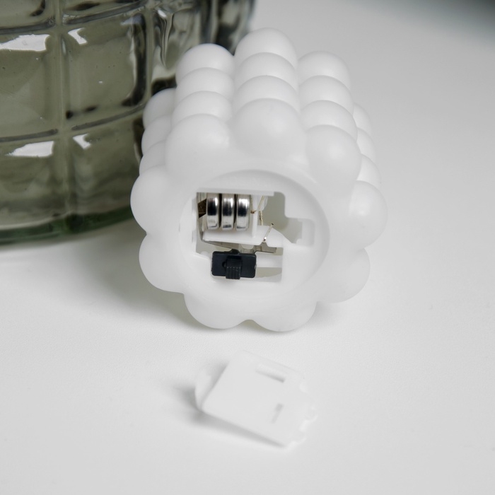 Светодиодная фигура «Свеча шарики» 5х5 см, батарейки АG13х3 (в комплекте), свечение теплое белое Светодиодная фигура «Свеча шарики» 5х5 см, батарейки АG13х3 (в комплекте), свечение теплое белое