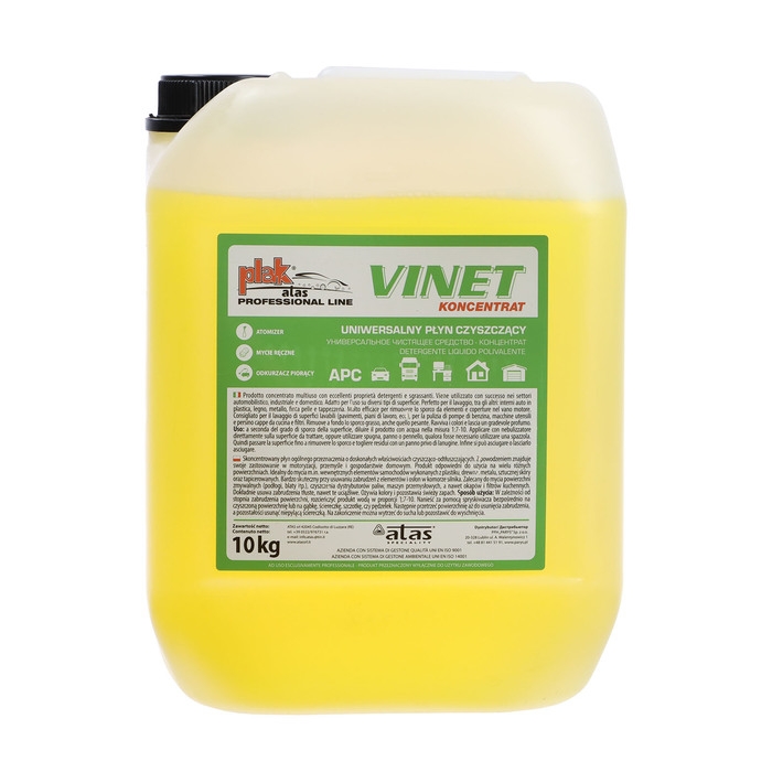 Средство для очистки салона ATAS  Средство для очистки салона ATAS "VINET", универсальное, концентрат, 10 кг