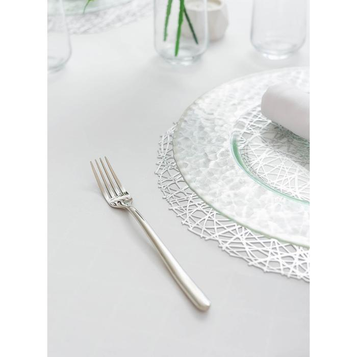 Салфетки сервировочные на стол Доляна «Соломка», d=38 см, 4 шт, цвет серебряный Салфетки сервировочные на стол Доляна «Соломка», d=38 см, 4 шт, цвет серебряный