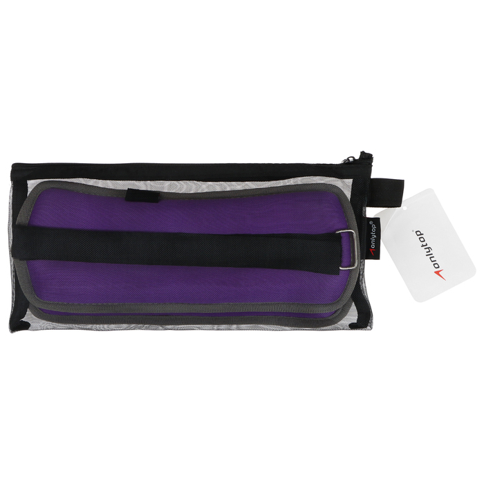 Утяжелители неопреновые ONLYTOP, 2 шт. х 0,25 кг, цвет фиолетовый Утяжелители неопреновые ONLYTOP, 2 шт. х 0,25 кг, цвет фиолетовый