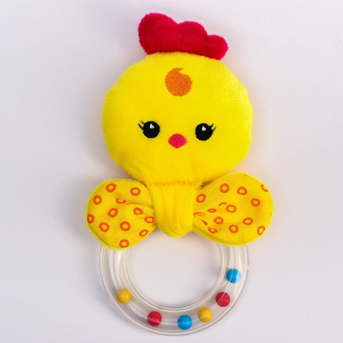 Погремушка колечко Мякиши «Лиса, Мишка, Олененок, Цыпленок», виды МИКС Погремушка колечко Мякиши «Лиса, Мишка, Олененок, Цыпленок», виды МИКС