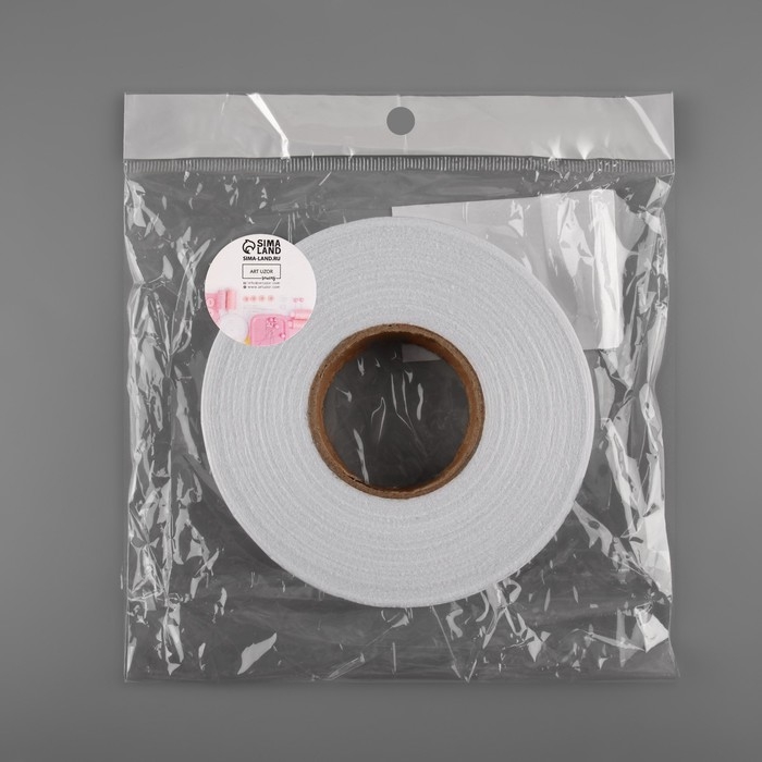 Лента клеевая нитепрошивная по долевой, 38 г/кв.м, 20 мм × 50 м, цвет белый Лента клеевая нитепрошивная по долевой, 38 г/кв.м, 20 мм × 50 м, цвет белый