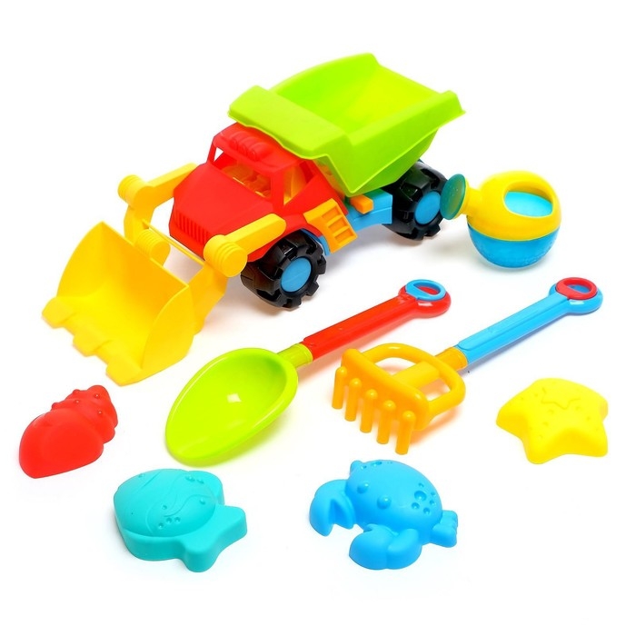 Песочный набор &laquo;Супергрузовик&raquo;, 6 предметов, цвета МИКС