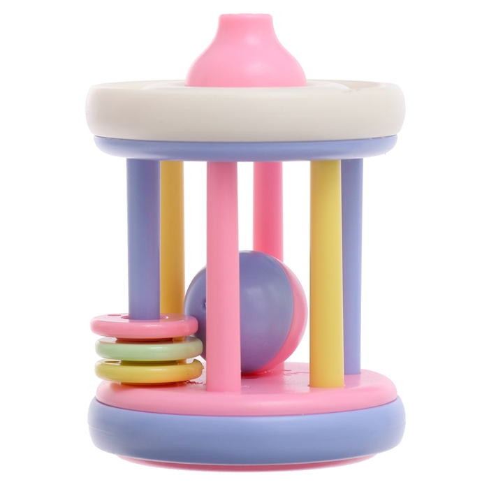 Набор погремушек с прорезывателями «Лаванда», цвета МИКС