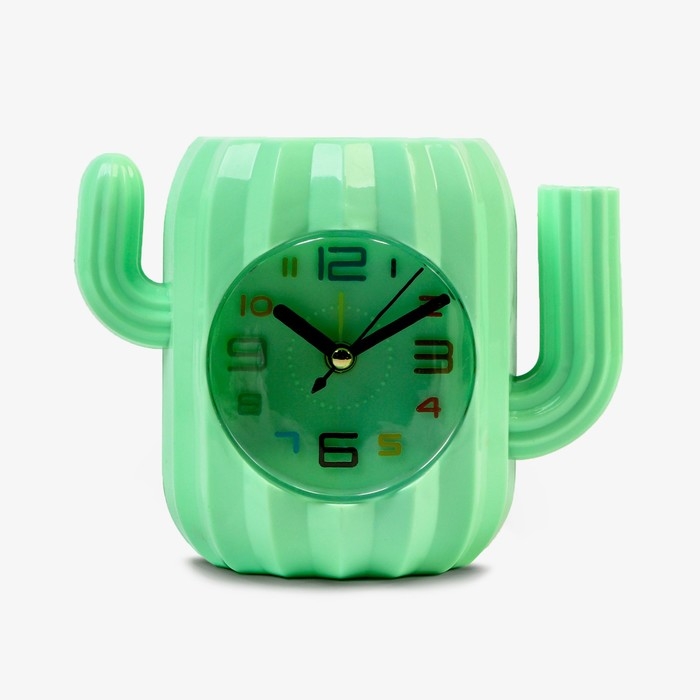 Часы - органайзер с будильником Часы - органайзер с будильником "Кактус", дискретный ход, d-7 см, 11 х 13.5 см, АА