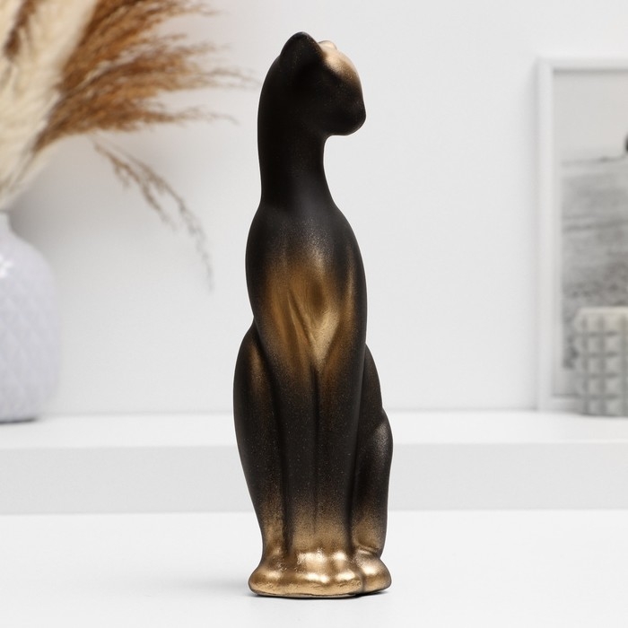 Фигура Фигура "Кот стоит" черный, 21см