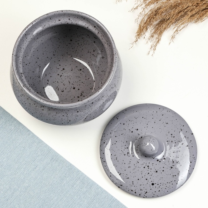 Горшок керамический для запекания №10, 1,3л / 16х13см, туман Горшок керамический для запекания №10, 1,3л / 16х13см, туман