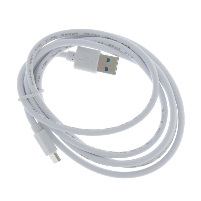 Кабель LuazON, Type-C - USB, 1 А, 1.5 м, белый Кабель LuazON, Type-C - USB, 1 А, 1.5 м, белый