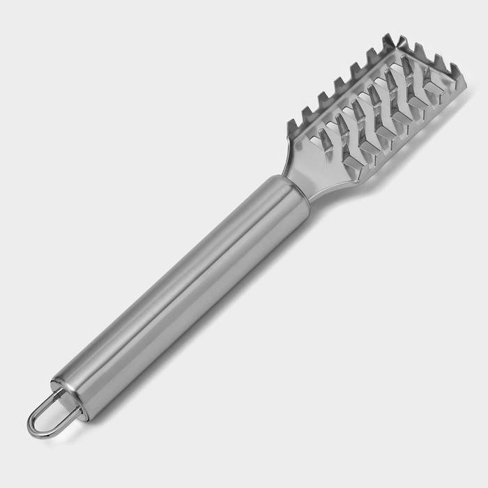 Рыбочистка Доляна «Металлик», 20 см, цвет серебристый Рыбочистка Доляна «Металлик», 20 см, цвет серебристый