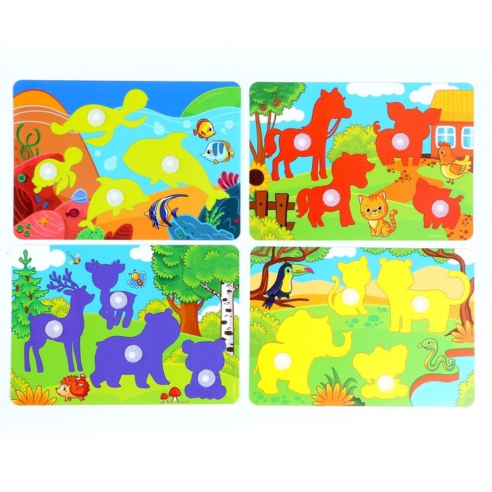 Развивающая игра на липучках «Изучаем животных. Мамы и малыши» Развивающая игра на липучках «Изучаем животных. Мамы и малыши»