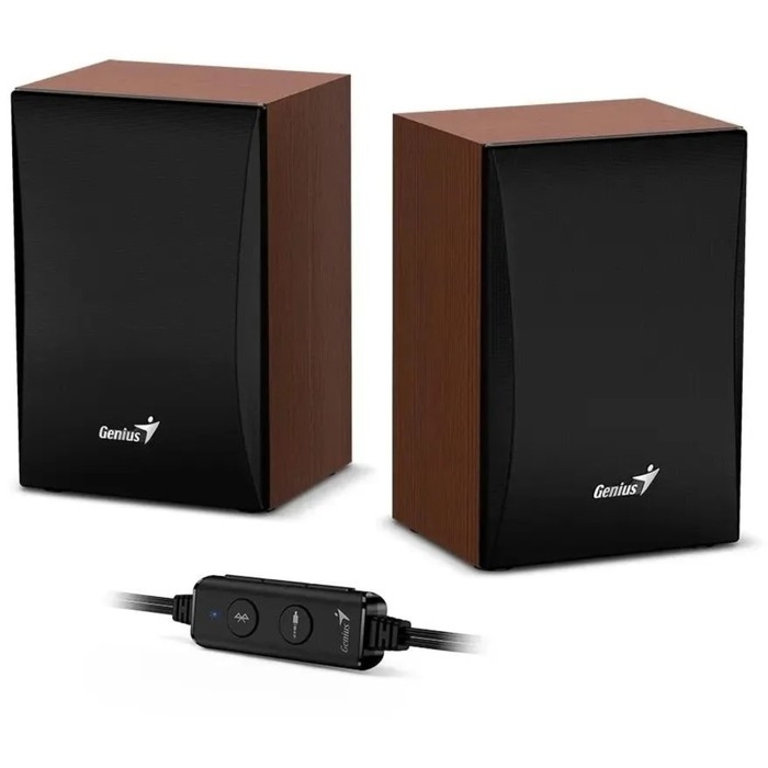 Компьютерные колонки 2.0 Genius SP-HF380BT, 2х1.5Вт, USB, дерево Компьютерные колонки 2.0 Genius SP-HF380BT, 2х1.5Вт, USB, дерево