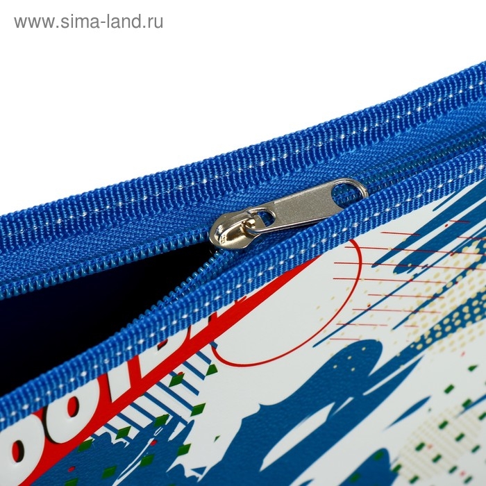 Папка для тетрадей А4, 340 х 245 х 50 мм, молния сверху, объемный 3D рисунок, Папка для тетрадей А4, 340 х 245 х 50 мм, молния сверху, объемный 3D рисунок, "Футбольные мячи"