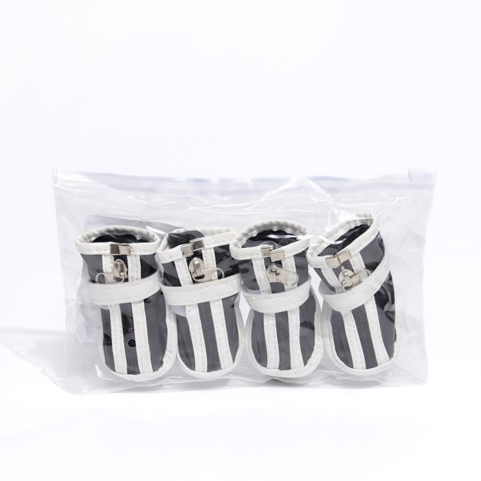 Ботинки "Спорт", набор 4 шт, 2 размер (4,4 х 3,4 см), чёрные