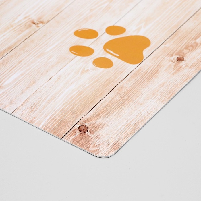 Коврик под миску  Коврик под миску "Пижон" с нескользящим основанием 43 х 28 см "Bon Appetit"