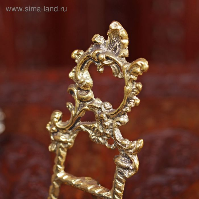 Мини мольберт  Мини мольберт "Трезубец" латунь 15х8,5х3,5 см